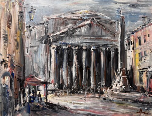 Pantheon, Rome de Altin Furxhi, Pintura a la venta en Singulart
