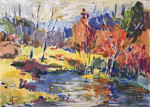 Last days of autumn in Tuscany von Altin Furxhi, Malerei kaufen auf Singulart