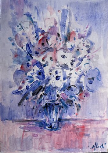 Morning bouquet van Altin Furxhi, Schilderij te koop op Singulart
