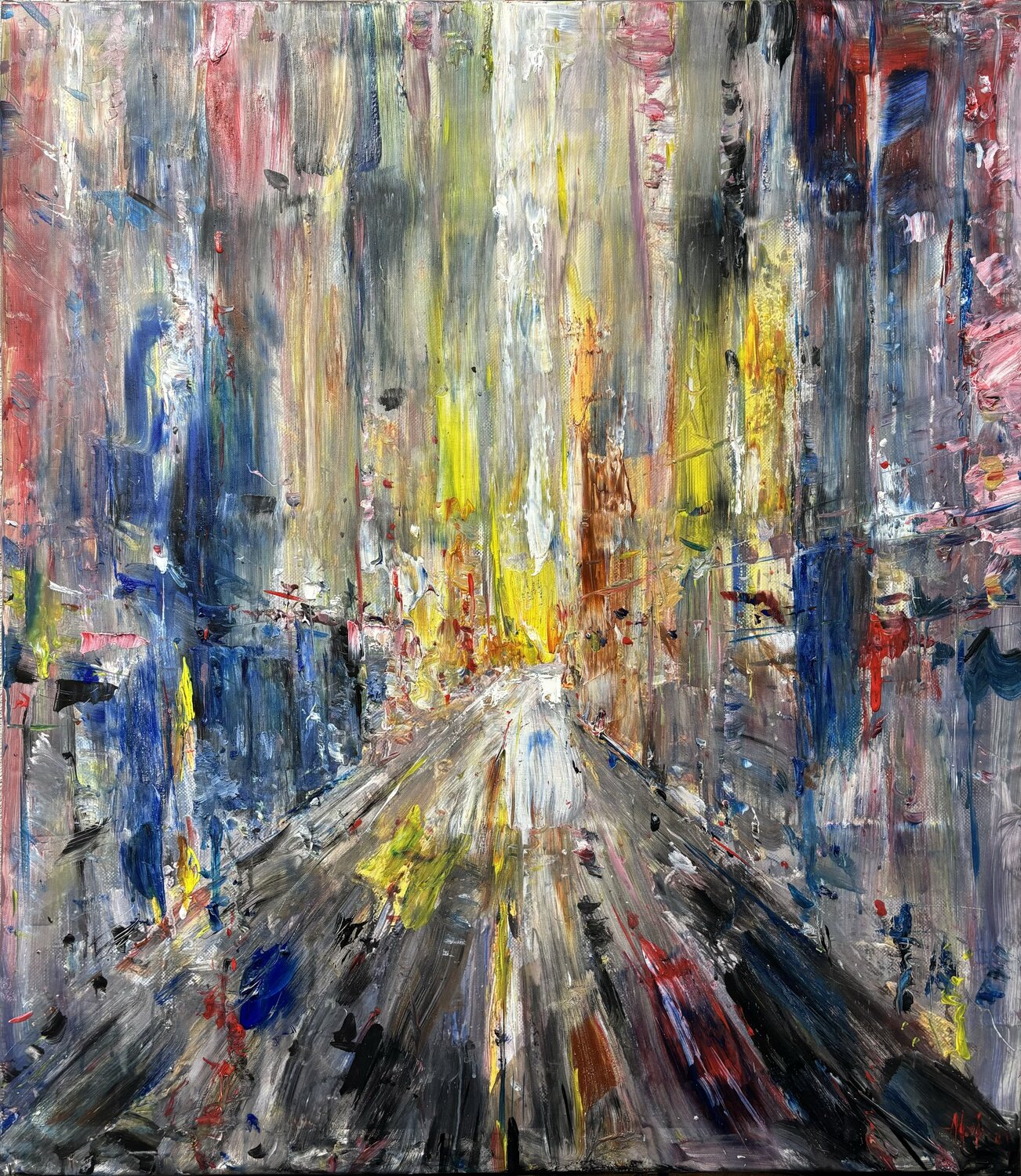 Big City lights abstract Altin Furxhi