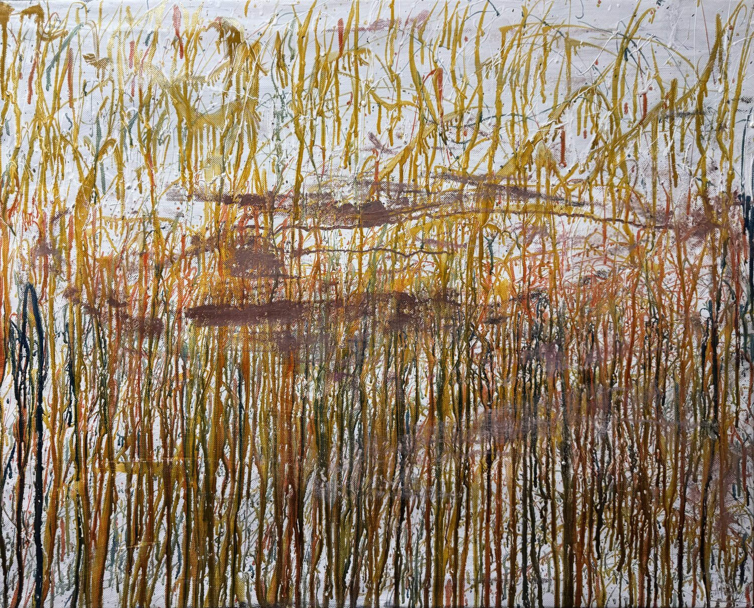 Relief 2020, oil on canvas 100 x 75 Altin Furxhi Dipinto originale in vendita