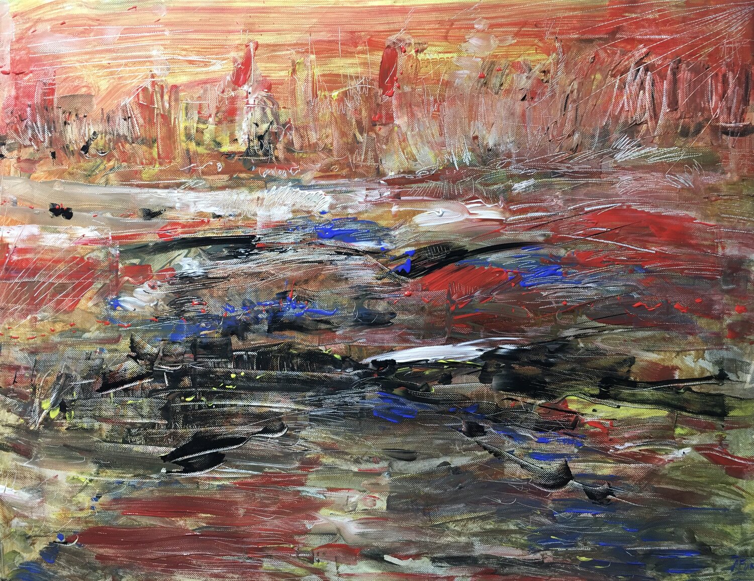 ABSTRACT 75X90CM Altin Furxhi