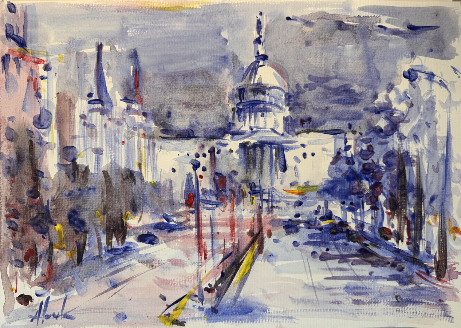 Impressions of Capitol Hill Altin Furxhi Originalgemälde zu verkaufen