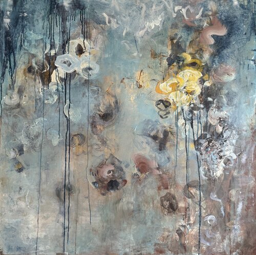 Jumping To The Yellow Blossom di Gabi Ehmann, Pittura in vendita su Singulart