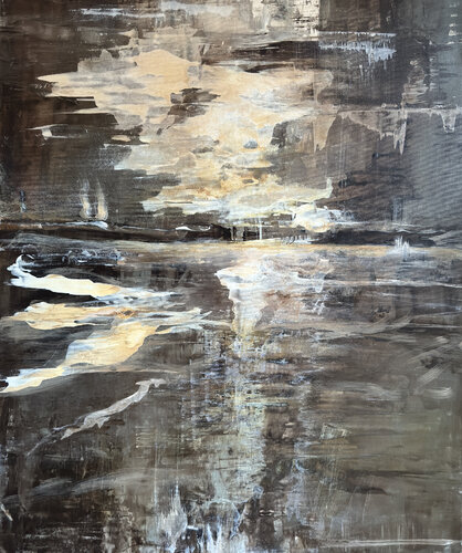 By The Water At Night di Gabi Ehmann, Pittura in vendita su Singulart