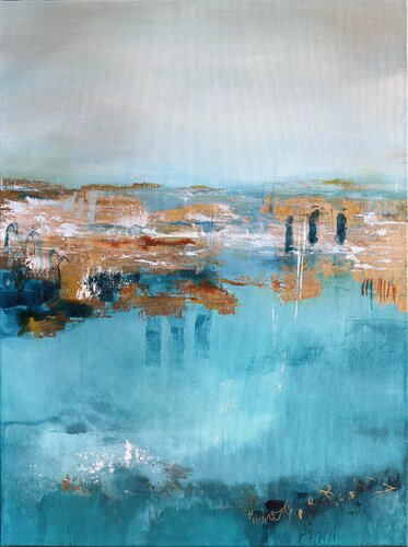 Golden Seascape di Gabi Ehmann, Pittura in vendita su Singulart