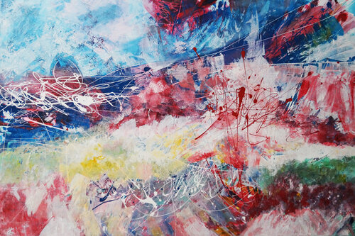 Bunter Sommerduft by Sabine Kraftmeier, Painting for Sale on Singulart