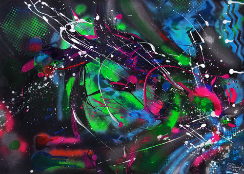 Triangle Island von Sabine Kraftmeier, Malerei kaufen auf Singulart