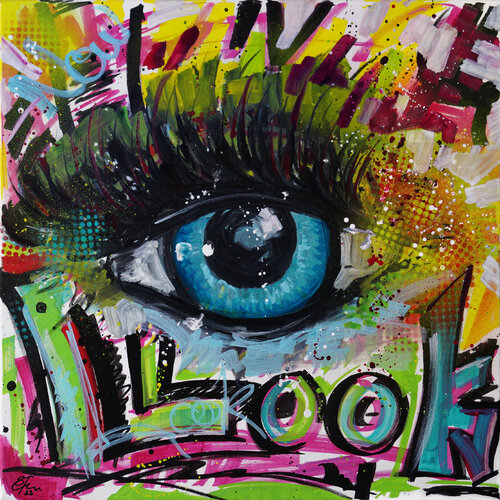 Look NOW by Sabine Kraftmeier, Painting for Sale on Singulart