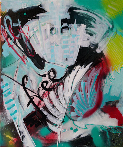 Fly free par Sabine Kraftmeier, Peinture en vente sur Singulart