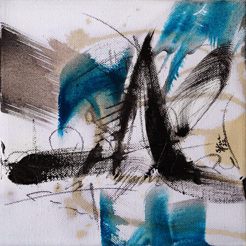 Blue on Wave von Sabine Kraftmeier, Malerei kaufen auf Singulart
