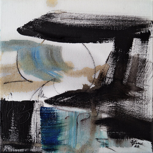 Blue under One van Sabine Kraftmeier, Schilderij te koop op Singulart