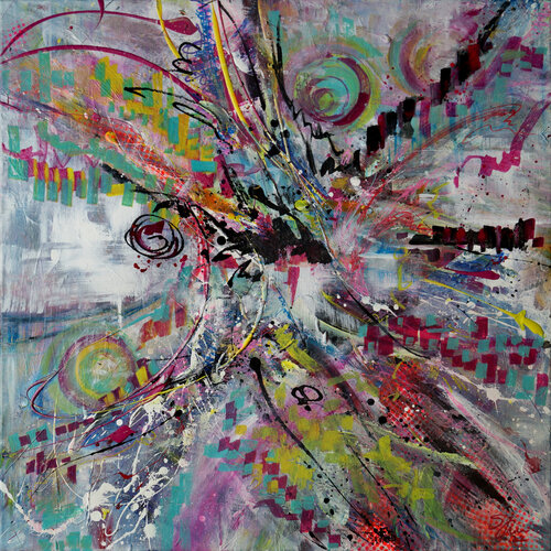 Center Point di Sabine Kraftmeier, Pittura in vendita su Singulart