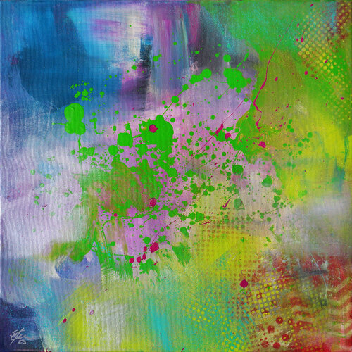 Grün No 112 van Sabine Kraftmeier, Schilderij te koop op Singulart