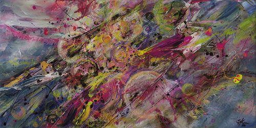 Aufgeblasen und abgedreht di Sabine Kraftmeier, Pittura in vendita su Singulart