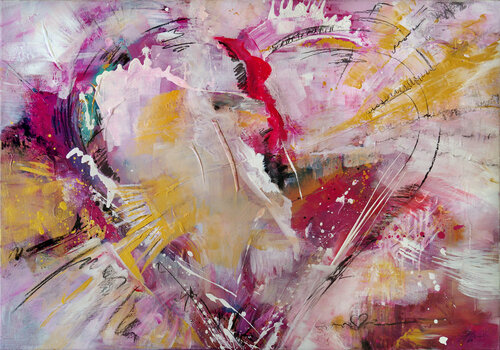 Herzstrahlen di Sabine Kraftmeier, Pittura in vendita su Singulart