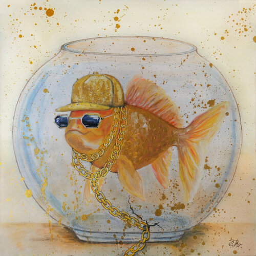 Bling Blub – The Color of Change von Sabine Kraftmeier, Malerei kaufen auf Singulart