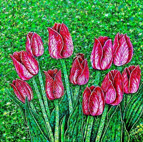 "Tulips" di Taner Mert, Pittura in vendita su Singulart