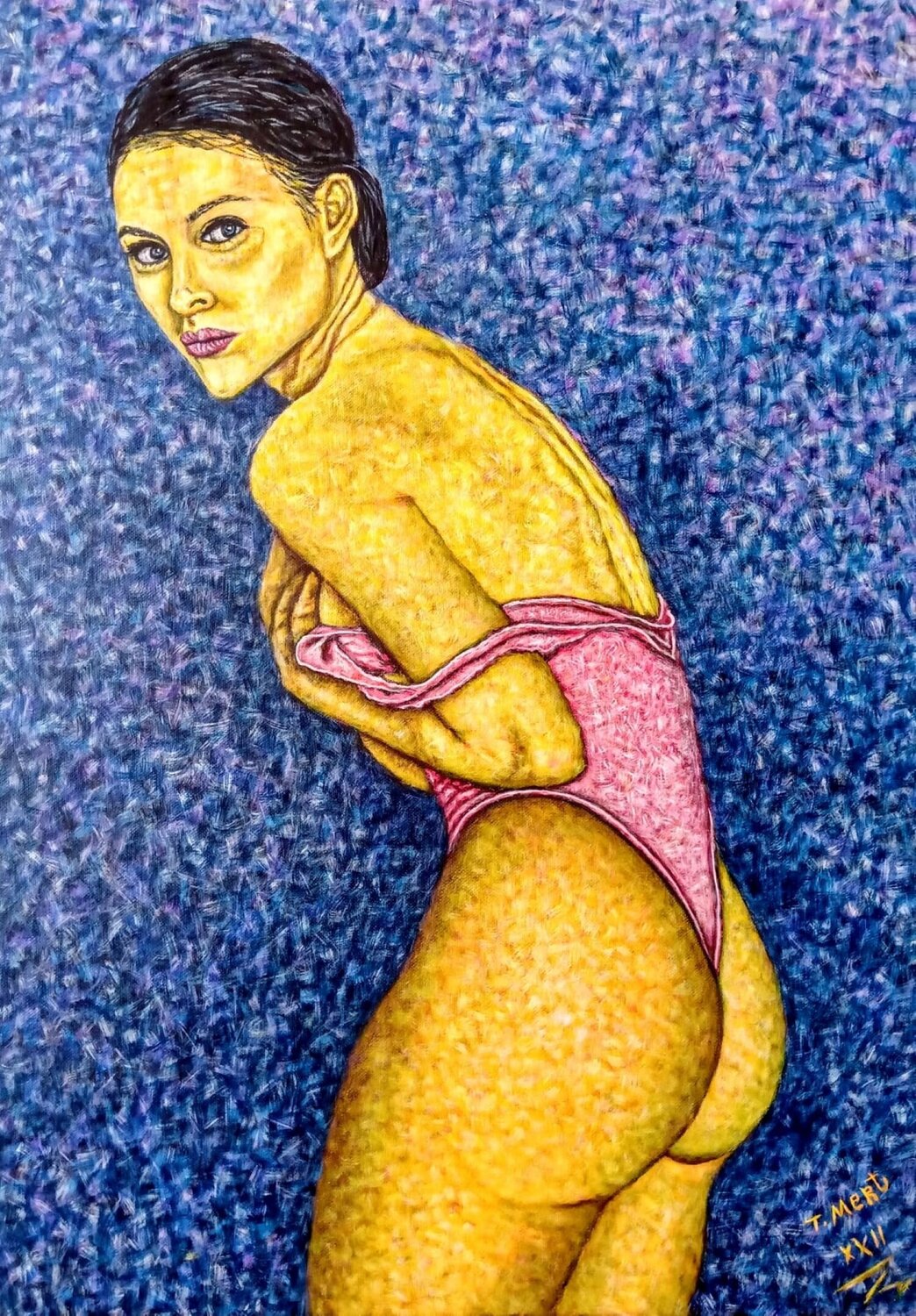 "Shyness" Taner Mert Original painting for sale