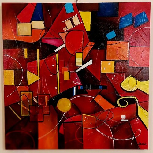 Rosso relativo von Rita Vestri, Malerei kaufen auf Singulart