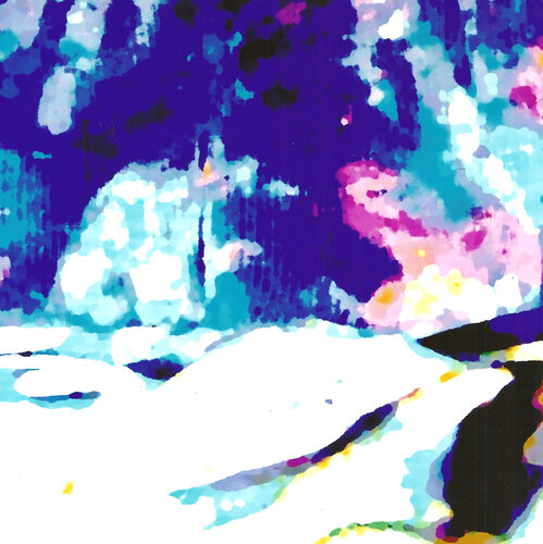 Winterlandschaft 1 mit Bach von Reinhard Brand, Druck kaufen auf Singulart