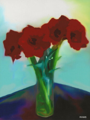 Blumen in der Vase 1 by Reinhard Brand, Print for Sale on Singulart
