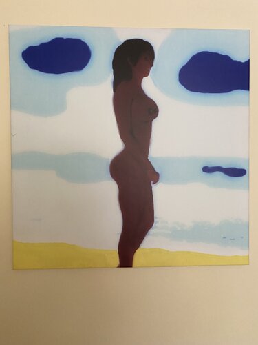 woman3 walking on the beach by Reinhard Brand, Print for Sale on Singulart