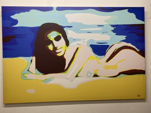 On the Beach Girl1 di Reinhard Brand, Stampa in vendita su Singulart