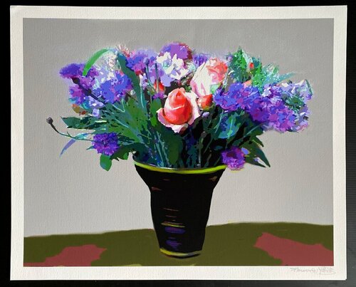 Blumenvase 2 von Reinhard Brand, Druck kaufen auf Singulart