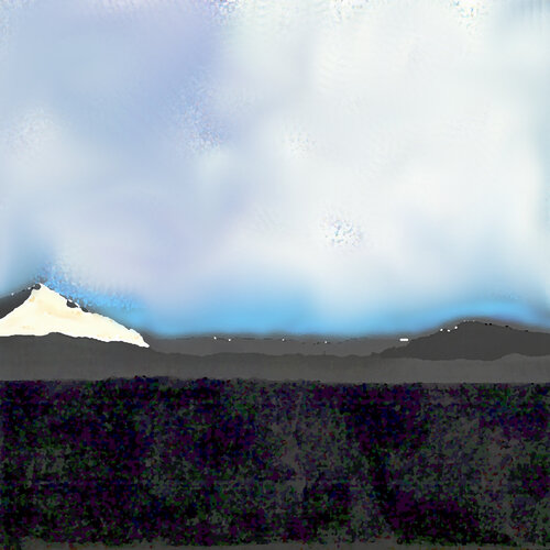 Winterlandschaft  mit Gletscher de Reinhard Brand, Impresión a la venta en Singulart