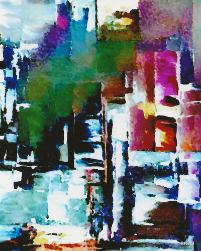 Spaziergang im Wintersportort di Reinhard Brand, Stampa in vendita su Singulart