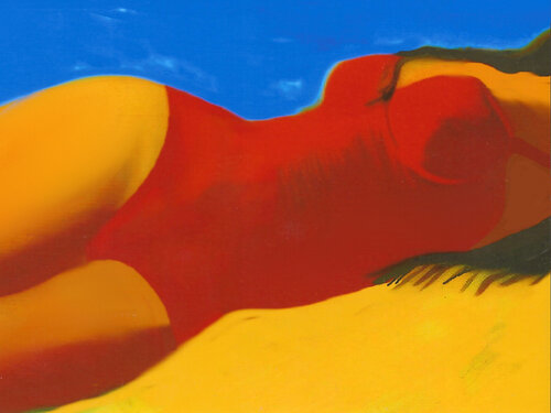 On the Beach Girl 10 di Reinhard Brand, Stampa in vendita su Singulart