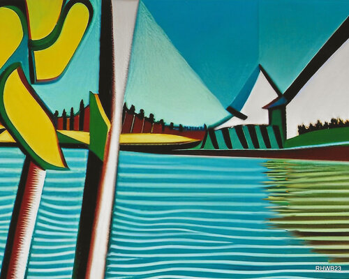 Haus am See 3 by Reinhard Brand, Print for Sale on Singulart