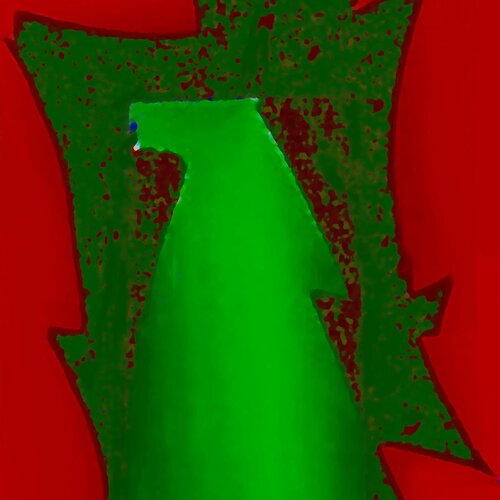 Komposition Grün di Reinhard Brand, Stampa in vendita su Singulart