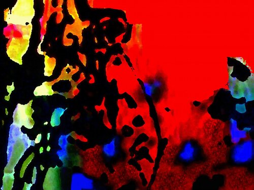 Ohne Titel 13 - multicolor di Reinhard Brand, Stampa in vendita su Singulart