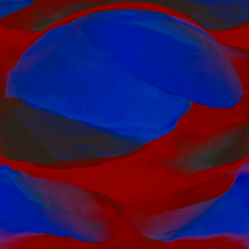 Komposition mit blauem Kreis 2 by Reinhard Brand, Print for Sale on Singulart
