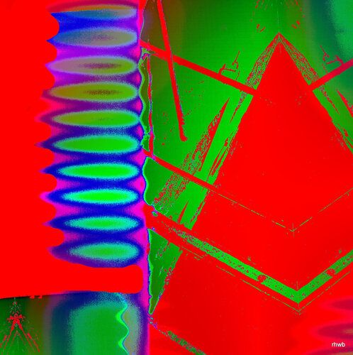 Komposition RotGrün van Reinhard Brand, Afdruk te koop op Singulart