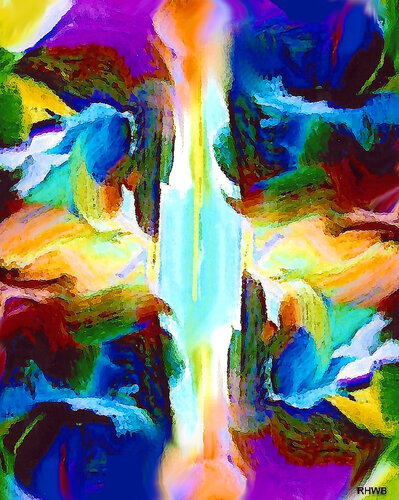 AEx25 multicolour di Reinhard Brand, Stampa in vendita su Singulart