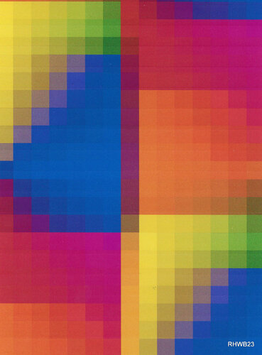 Farbquadrate 23 di Reinhard Brand, Stampa in vendita su Singulart