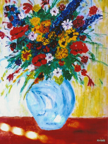 Blumen in der Vase 1 di Reinhard Brand, Stampa in vendita su Singulart