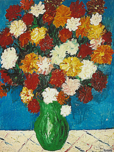 Blumen in der Vase 2 di Reinhard Brand, Stampa in vendita su Singulart