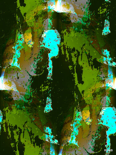 Ohne Titel 16 grün van Reinhard Brand, Afdruk te koop op Singulart