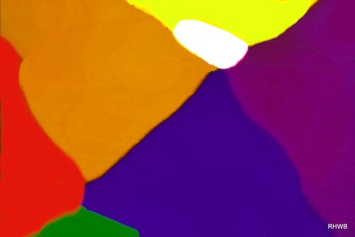 Farbkreisfelder van Reinhard Brand, Afdruk te koop op Singulart