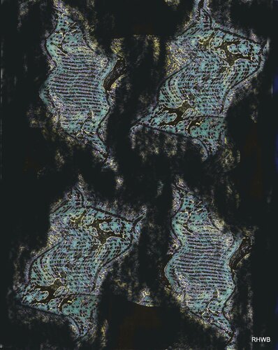 Fliegende Schriftstücke auf Schwarz von Reinhard Brand, Druck kaufen auf Singulart