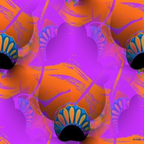 Abstrakt20 Violett-Orange von Reinhard Brand, Druck kaufen auf Singulart