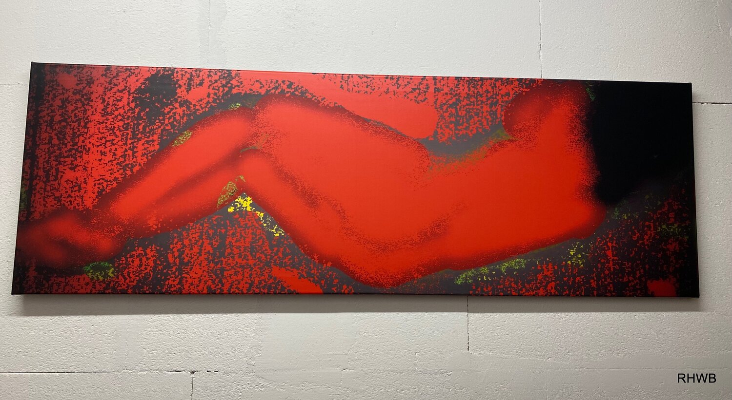 Liegender Akt 02 rot Reinhard Brand