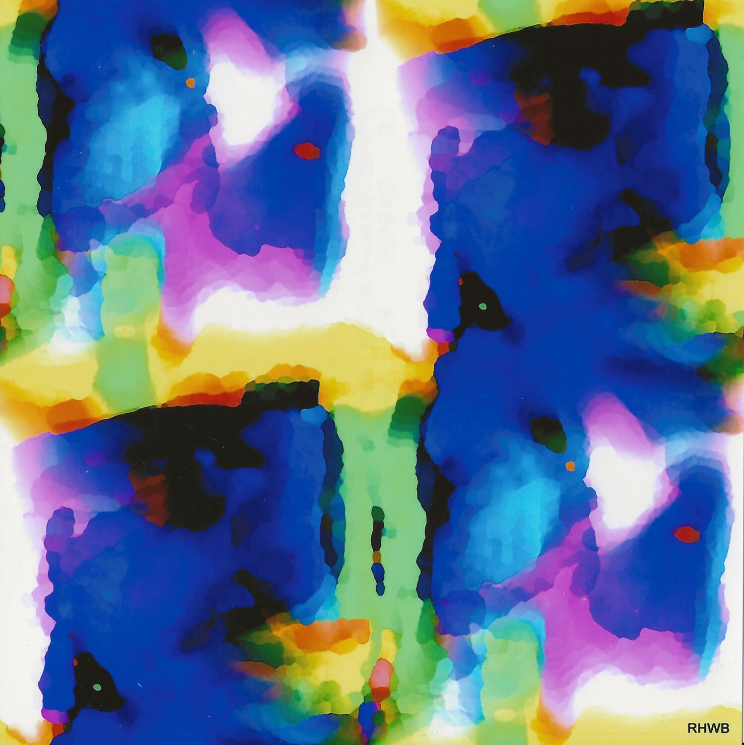 Farbfelder blau Reinhard Brand