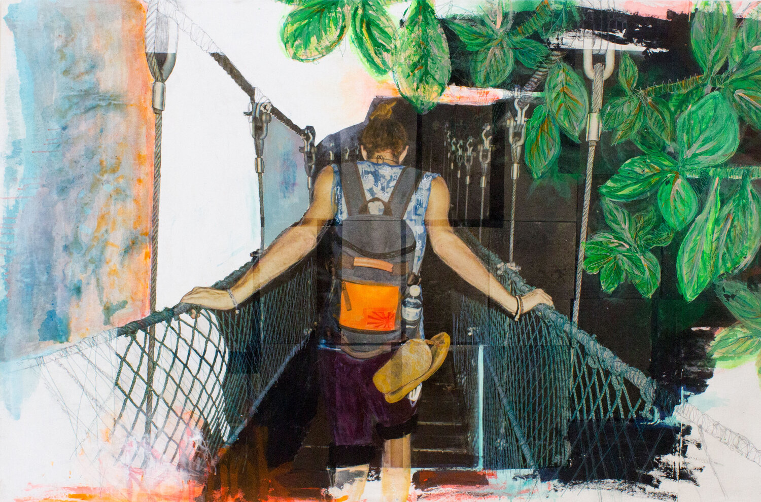 Orange und Blattgrün Eva Silberknoll