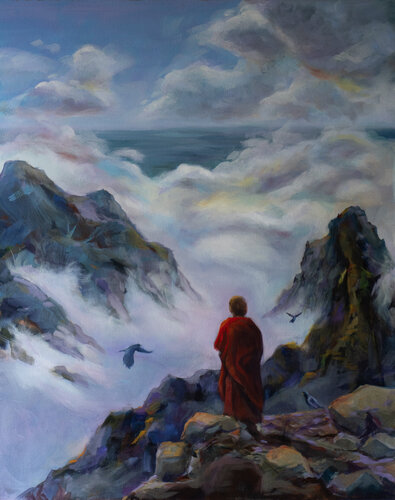 Om Kagāya Namaha van Axel Jung, Schilderij te koop op Singulart
