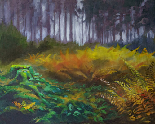 Taunus Wald di Axel Jung, Pittura in vendita su Singulart